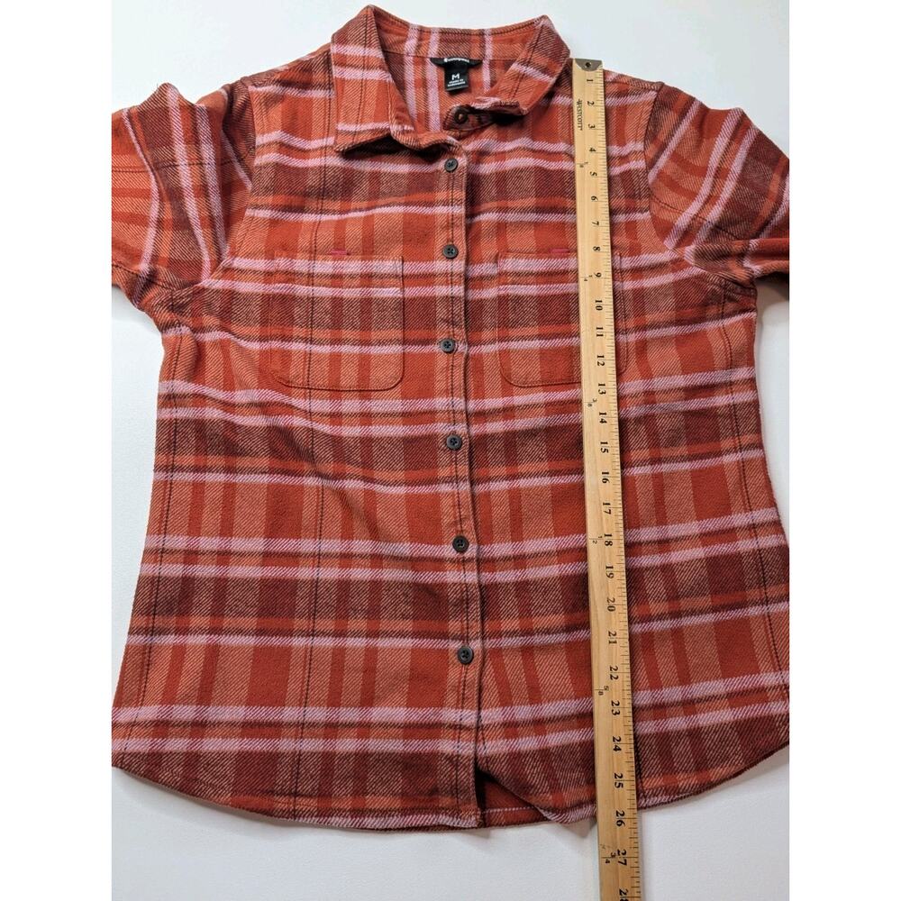 Cotopaxi Organic Mero Flannel Shirt in Spice Orange Woman Size M - Picture 11 of 13